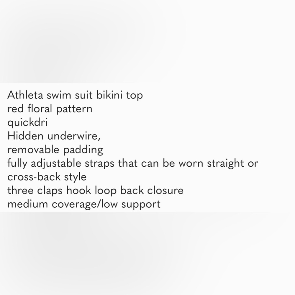 Athleta floral swim top - Picture 5 of 5